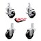 Service Caster 3 Inch Hard Rubber Wheel Swivel 7/8 Inch Square Stem Caster Brakes SCC, 2PK SCC-SQ20S314-HRS-TLB-78-2-S-2 - alternate 4